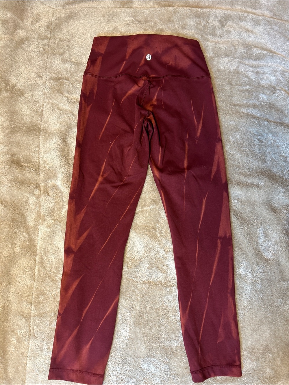 lululemon athletica Burgundy High-Rise Performance Leggings